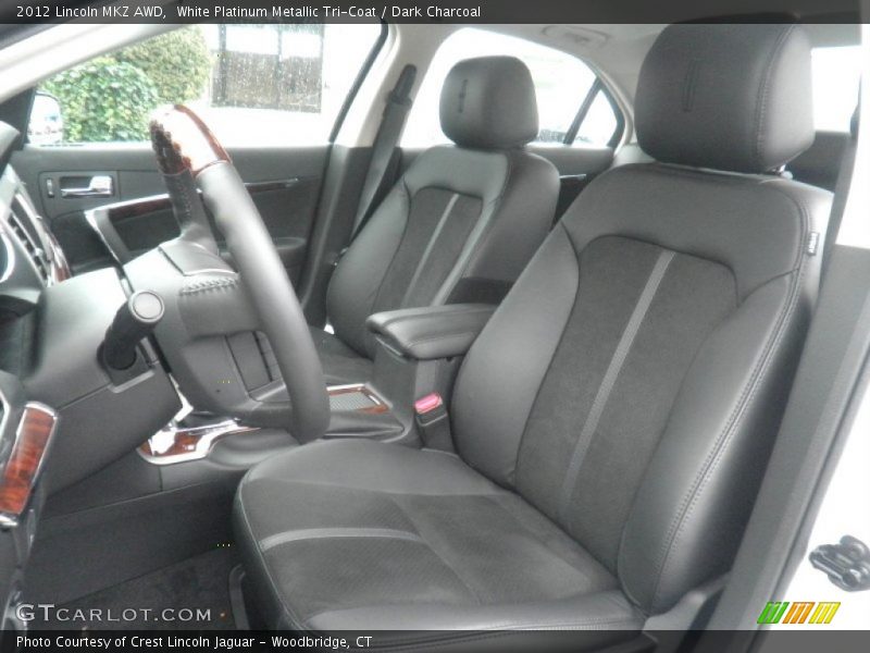 White Platinum Metallic Tri-Coat / Dark Charcoal 2012 Lincoln MKZ AWD