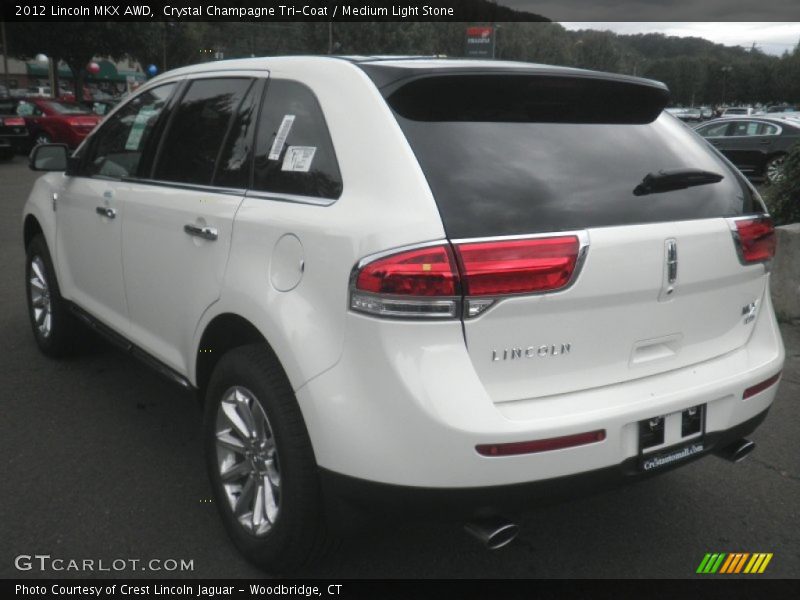 Crystal Champagne Tri-Coat / Medium Light Stone 2012 Lincoln MKX AWD