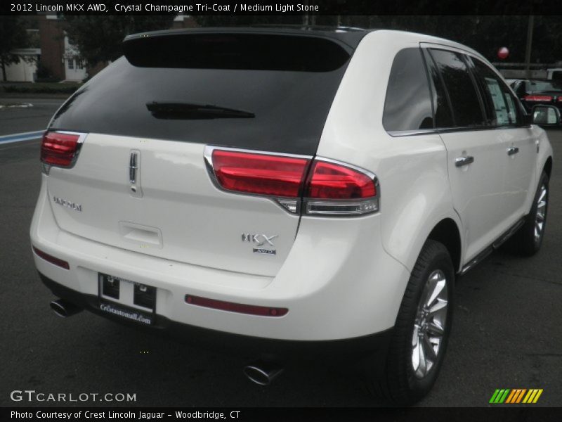 Crystal Champagne Tri-Coat / Medium Light Stone 2012 Lincoln MKX AWD