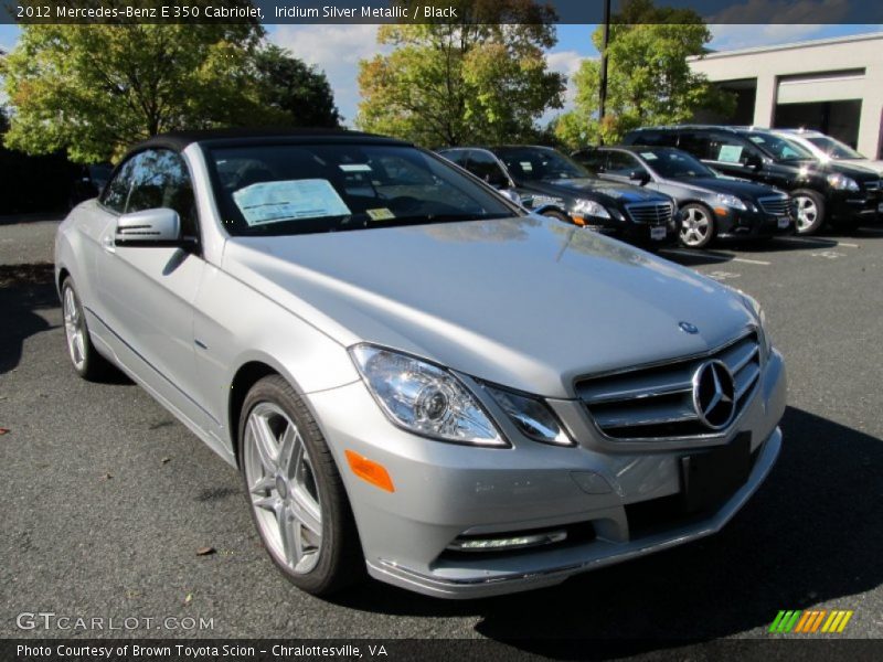 Iridium Silver Metallic / Black 2012 Mercedes-Benz E 350 Cabriolet