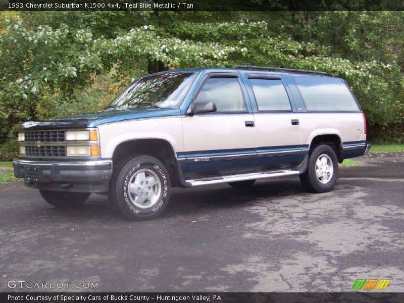 Teal Blue Metallic / Tan 1993 Chevrolet Suburban K1500 4x4