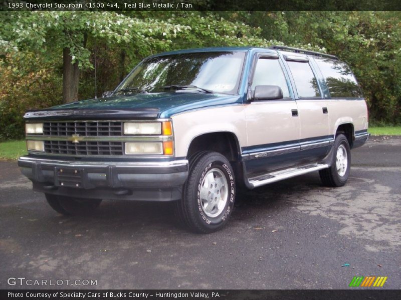Teal Blue Metallic / Tan 1993 Chevrolet Suburban K1500 4x4