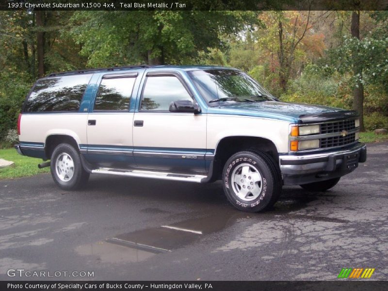 Teal Blue Metallic / Tan 1993 Chevrolet Suburban K1500 4x4