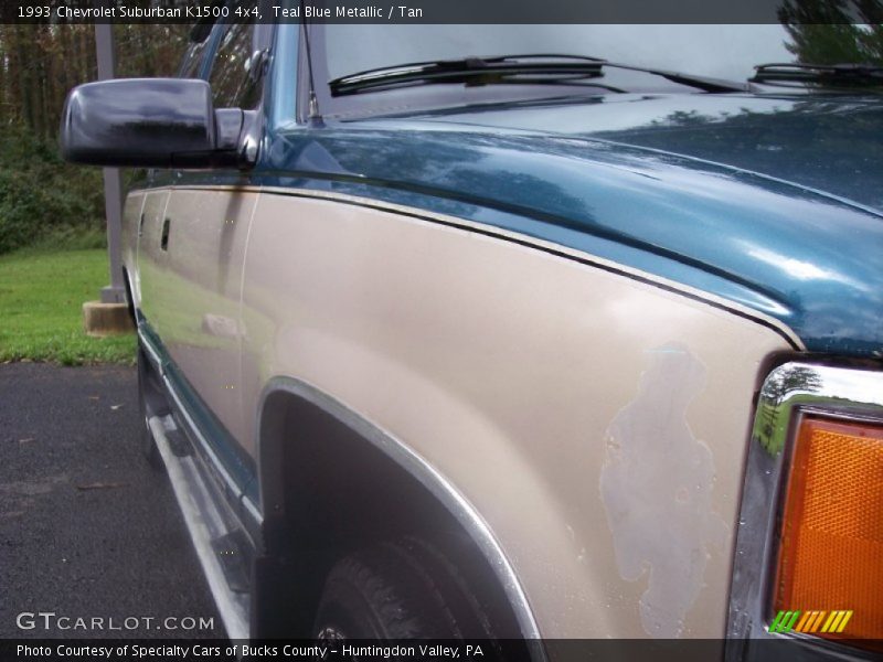 Teal Blue Metallic / Tan 1993 Chevrolet Suburban K1500 4x4