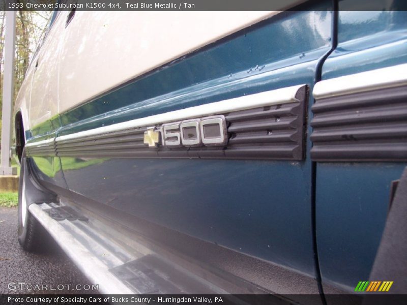 Teal Blue Metallic / Tan 1993 Chevrolet Suburban K1500 4x4