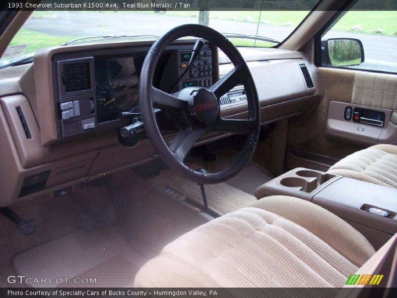 Tan Interior - 1993 Suburban K1500 4x4 