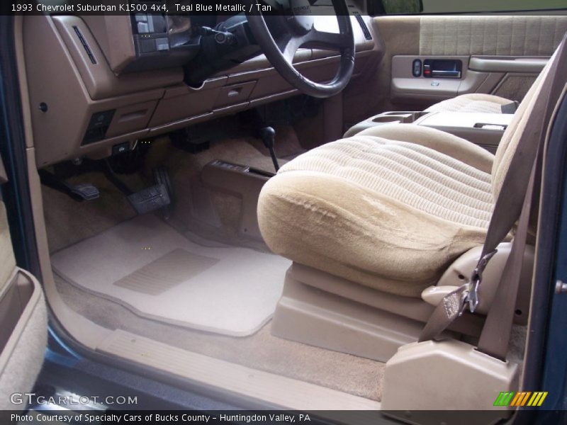 Teal Blue Metallic / Tan 1993 Chevrolet Suburban K1500 4x4