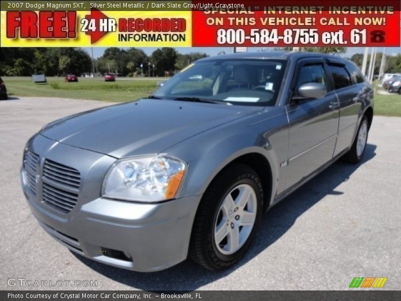 Silver Steel Metallic / Dark Slate Gray/Light Graystone 2007 Dodge Magnum SXT