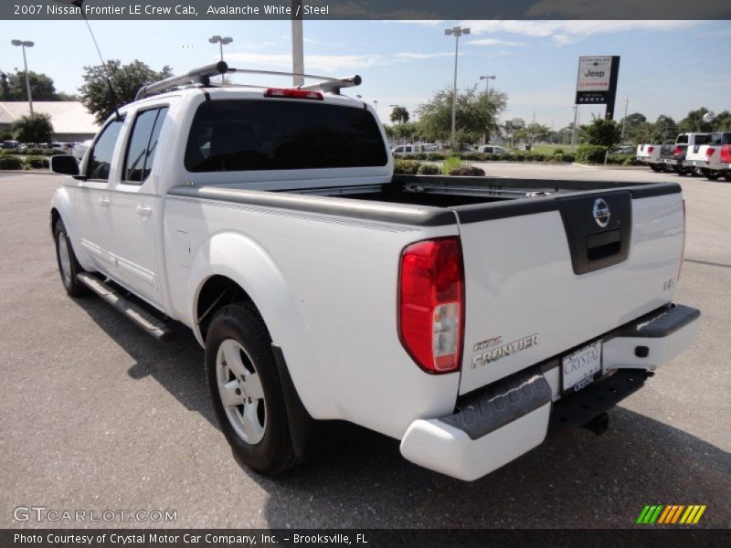Avalanche White / Steel 2007 Nissan Frontier LE Crew Cab