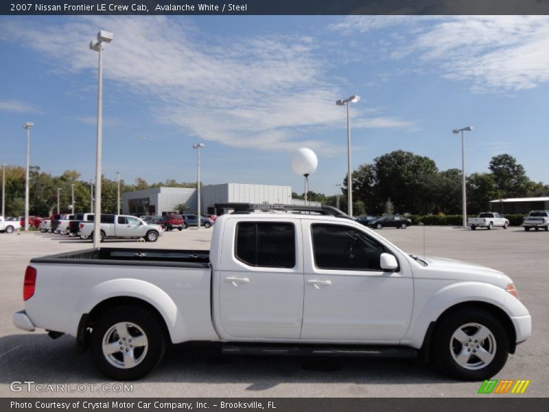 Avalanche White / Steel 2007 Nissan Frontier LE Crew Cab