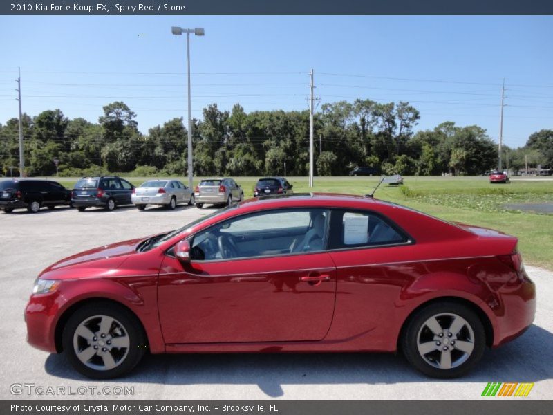 Spicy Red / Stone 2010 Kia Forte Koup EX