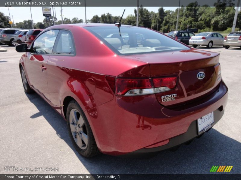 Spicy Red / Stone 2010 Kia Forte Koup EX