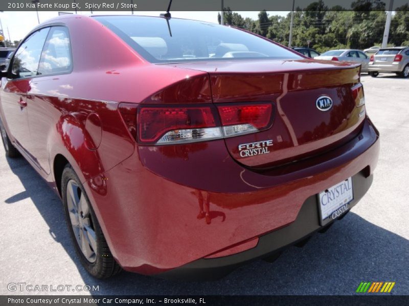 Spicy Red / Stone 2010 Kia Forte Koup EX