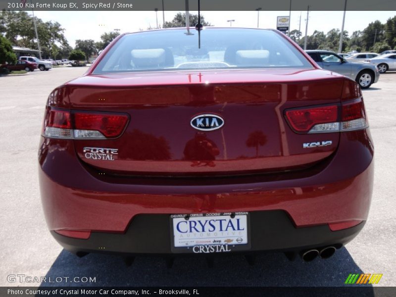 Spicy Red / Stone 2010 Kia Forte Koup EX