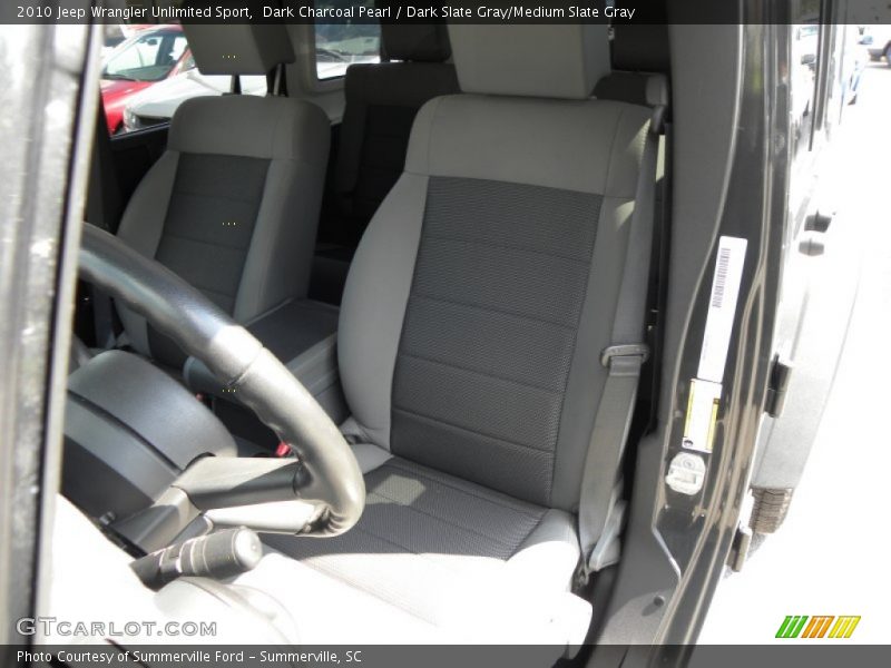 Dark Charcoal Pearl / Dark Slate Gray/Medium Slate Gray 2010 Jeep Wrangler Unlimited Sport