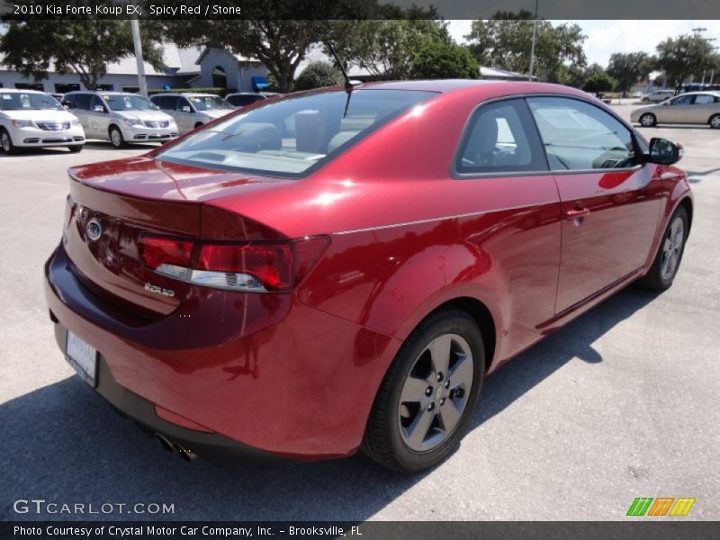 Spicy Red / Stone 2010 Kia Forte Koup EX