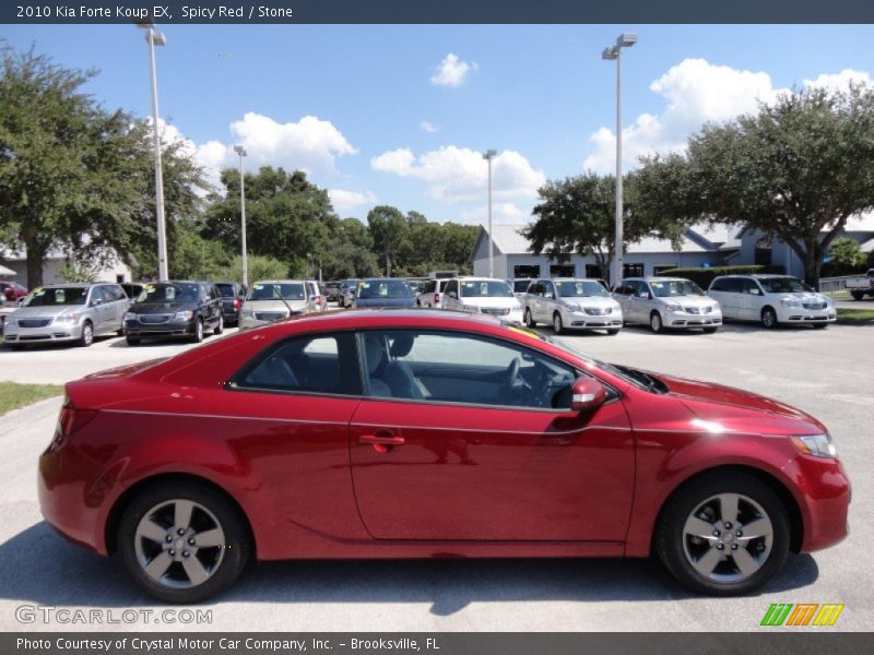 Spicy Red / Stone 2010 Kia Forte Koup EX