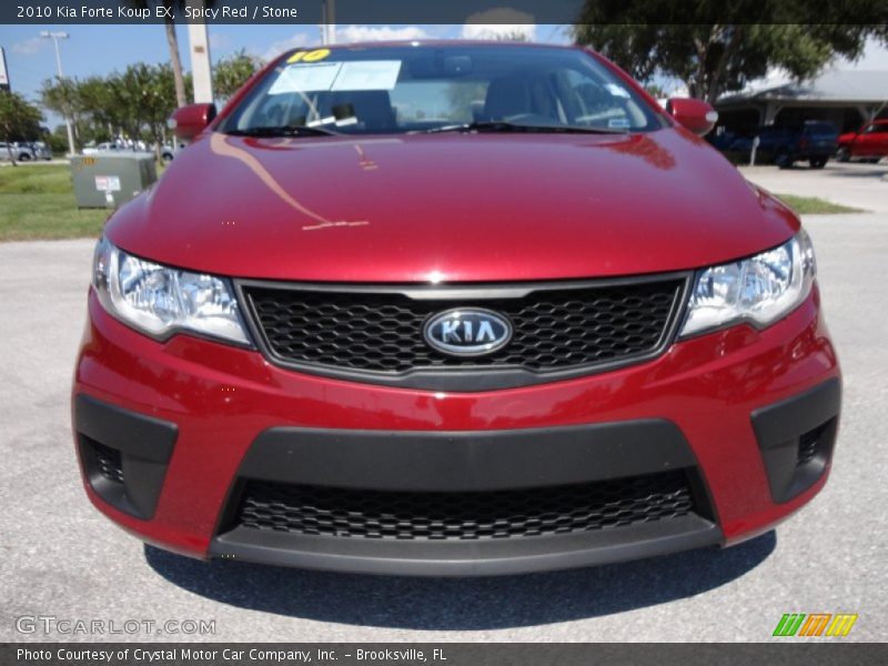 Spicy Red / Stone 2010 Kia Forte Koup EX