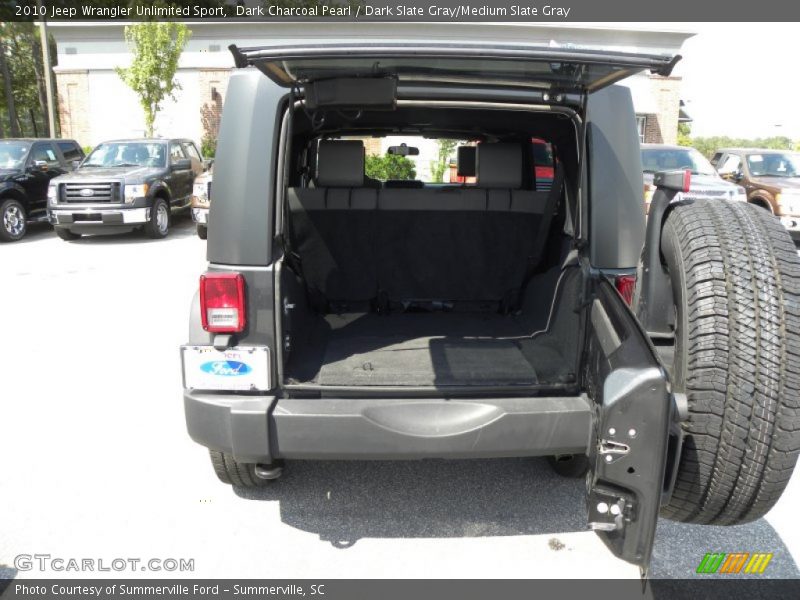 Dark Charcoal Pearl / Dark Slate Gray/Medium Slate Gray 2010 Jeep Wrangler Unlimited Sport