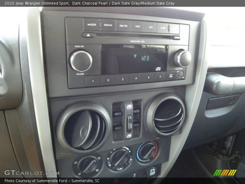 Dark Charcoal Pearl / Dark Slate Gray/Medium Slate Gray 2010 Jeep Wrangler Unlimited Sport