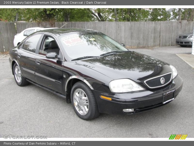 Black Clearcoat / Dark Charcoal 2003 Mercury Sable LS Premium Sedan