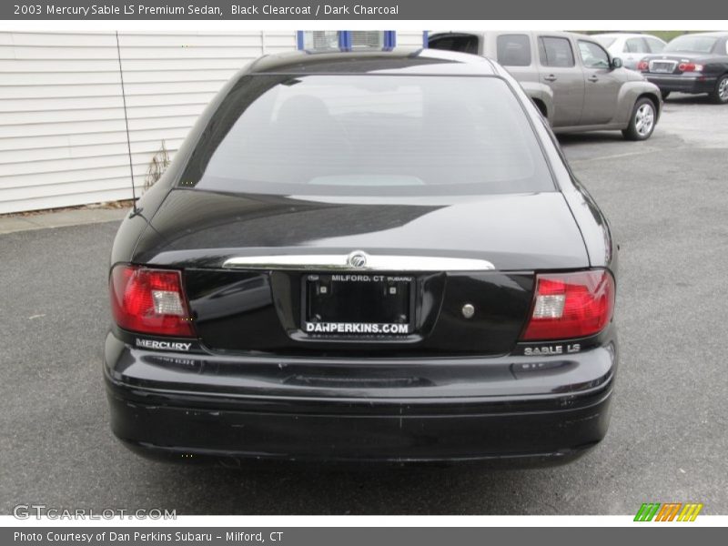 Black Clearcoat / Dark Charcoal 2003 Mercury Sable LS Premium Sedan