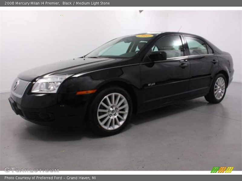 Black / Medium Light Stone 2008 Mercury Milan I4 Premier