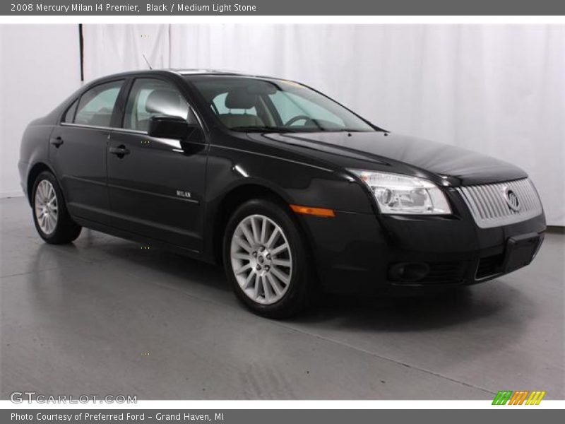 Black / Medium Light Stone 2008 Mercury Milan I4 Premier
