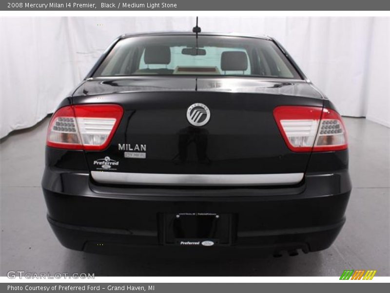 Black / Medium Light Stone 2008 Mercury Milan I4 Premier