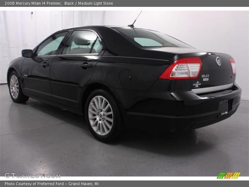 Black / Medium Light Stone 2008 Mercury Milan I4 Premier
