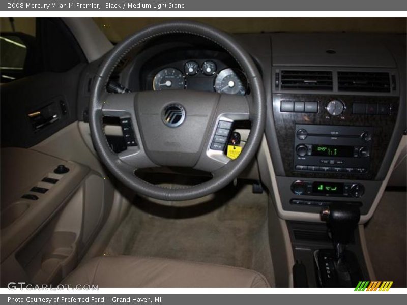 Black / Medium Light Stone 2008 Mercury Milan I4 Premier