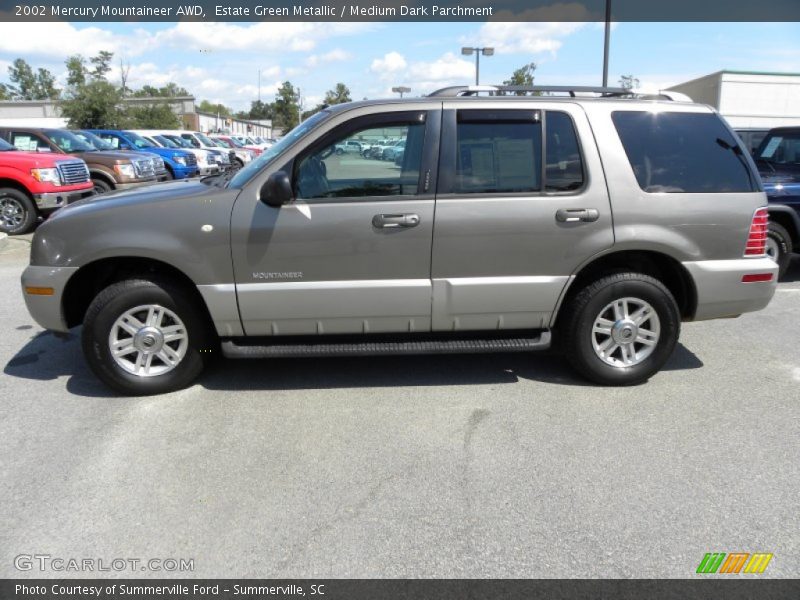 Estate Green Metallic / Medium Dark Parchment 2002 Mercury Mountaineer AWD