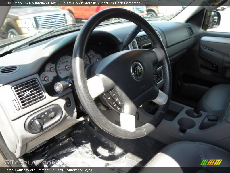 Estate Green Metallic / Medium Dark Parchment 2002 Mercury Mountaineer AWD