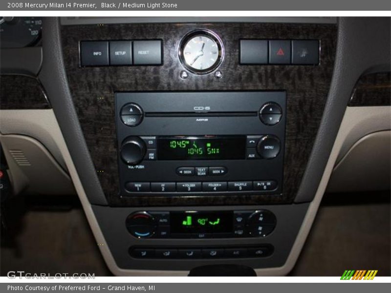 Black / Medium Light Stone 2008 Mercury Milan I4 Premier