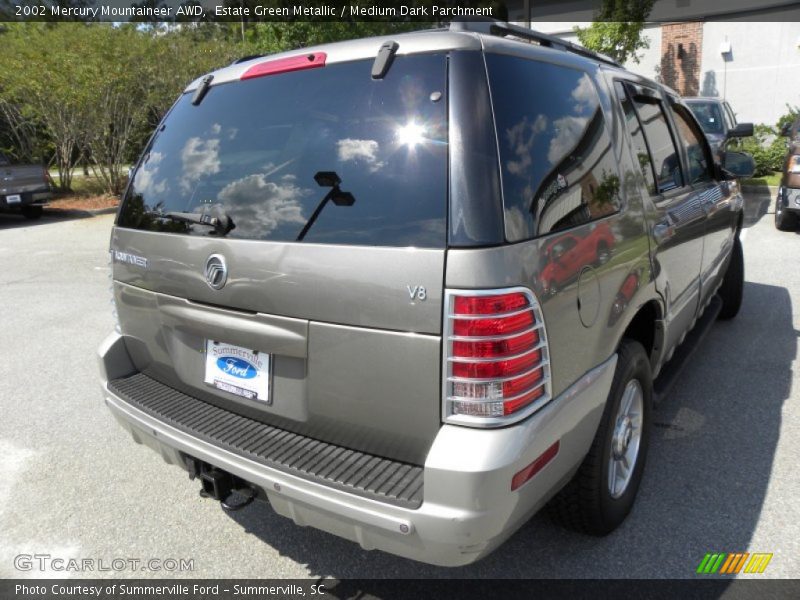 Estate Green Metallic / Medium Dark Parchment 2002 Mercury Mountaineer AWD