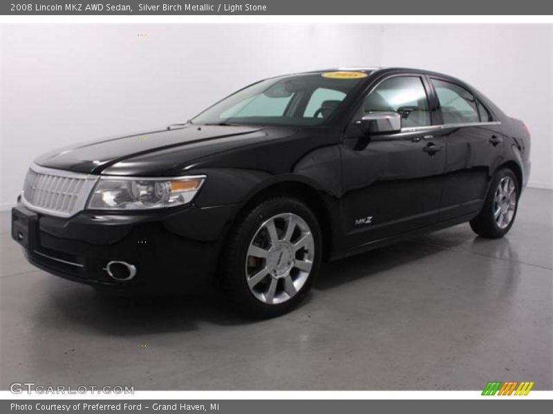 Silver Birch Metallic / Light Stone 2008 Lincoln MKZ AWD Sedan