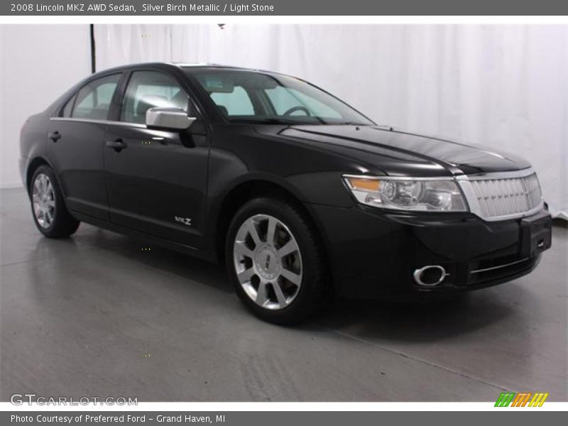 Silver Birch Metallic / Light Stone 2008 Lincoln MKZ AWD Sedan