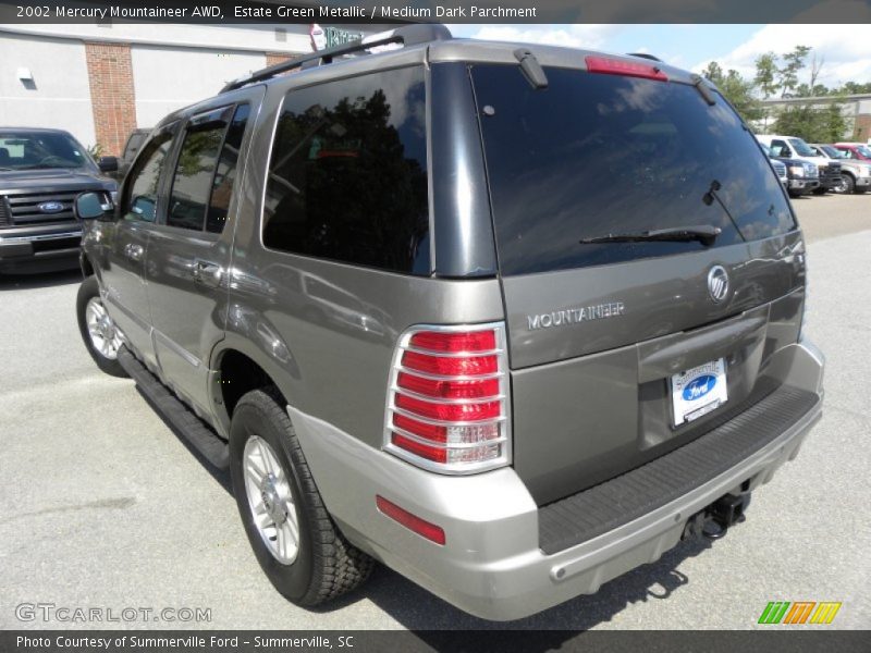 Estate Green Metallic / Medium Dark Parchment 2002 Mercury Mountaineer AWD