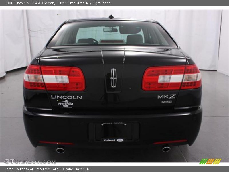 Silver Birch Metallic / Light Stone 2008 Lincoln MKZ AWD Sedan