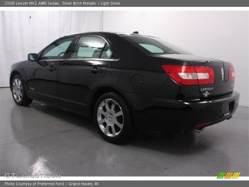 Silver Birch Metallic / Light Stone 2008 Lincoln MKZ AWD Sedan