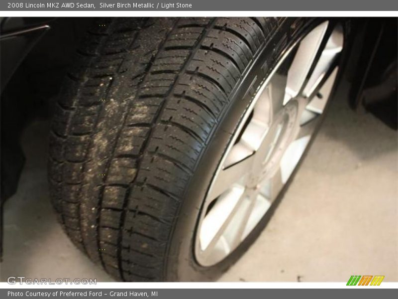 Silver Birch Metallic / Light Stone 2008 Lincoln MKZ AWD Sedan