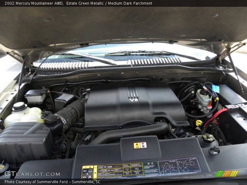 Estate Green Metallic / Medium Dark Parchment 2002 Mercury Mountaineer AWD