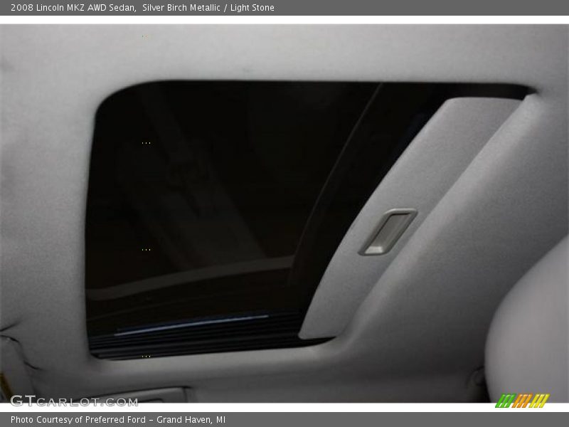 Silver Birch Metallic / Light Stone 2008 Lincoln MKZ AWD Sedan