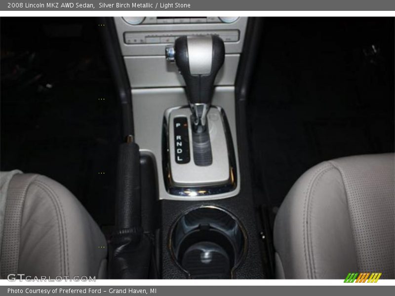 Silver Birch Metallic / Light Stone 2008 Lincoln MKZ AWD Sedan