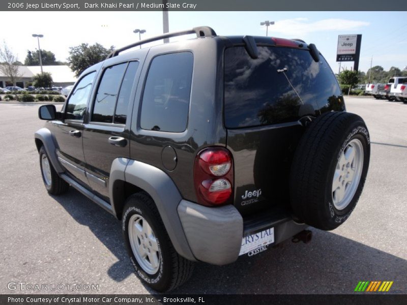 Dark Khaki Pearl / Medium Slate Gray 2006 Jeep Liberty Sport