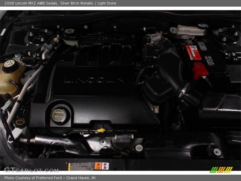 Silver Birch Metallic / Light Stone 2008 Lincoln MKZ AWD Sedan