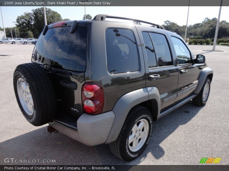 Dark Khaki Pearl / Medium Slate Gray 2006 Jeep Liberty Sport