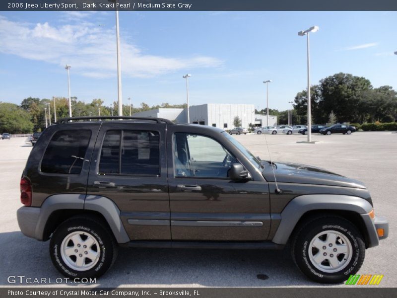 Dark Khaki Pearl / Medium Slate Gray 2006 Jeep Liberty Sport