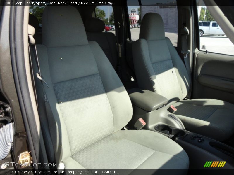 Dark Khaki Pearl / Medium Slate Gray 2006 Jeep Liberty Sport