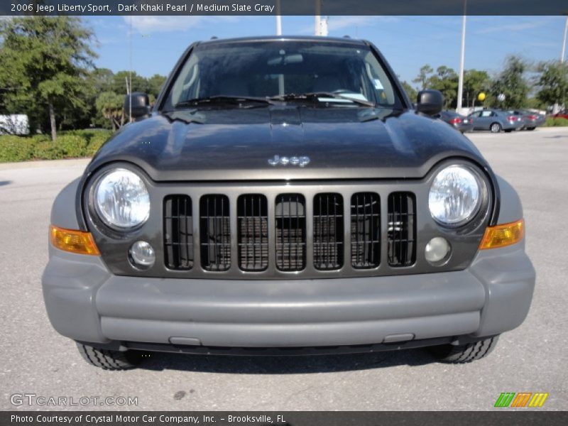 Dark Khaki Pearl / Medium Slate Gray 2006 Jeep Liberty Sport